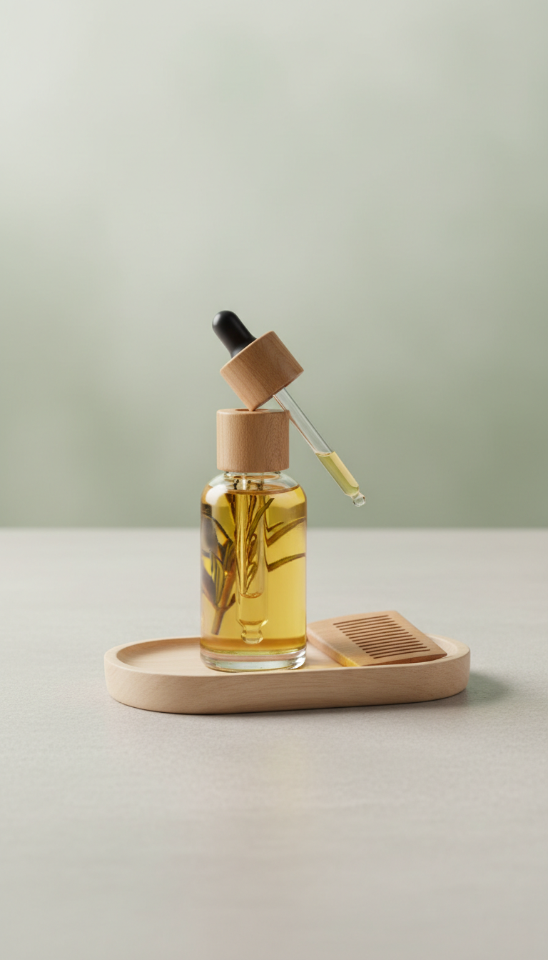 Set Ritual Aceite de Romero + Peine de Madera – Regalo Capilar Natural